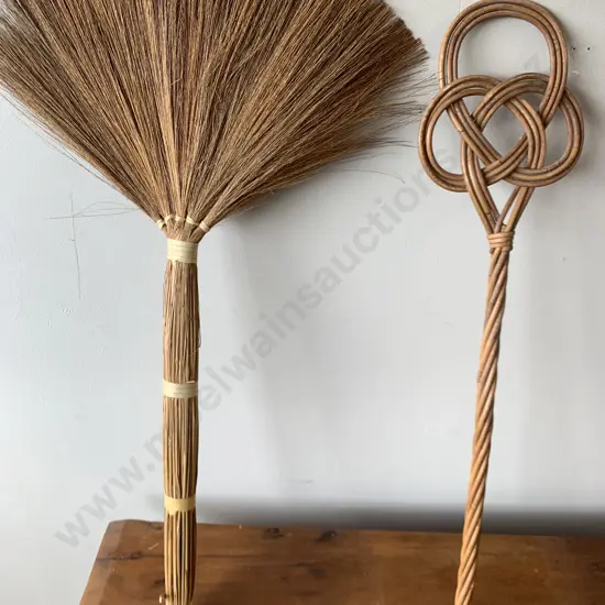 Vintage Cane Broom & Carpet Beater