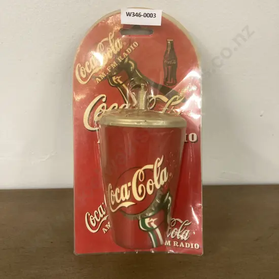 Rare Vintage Coca-Cola Cup Style AM-FM Radio New In Box