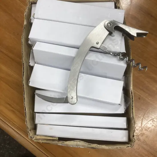 Lot of 24 New Waiters Knife & Corkscrew