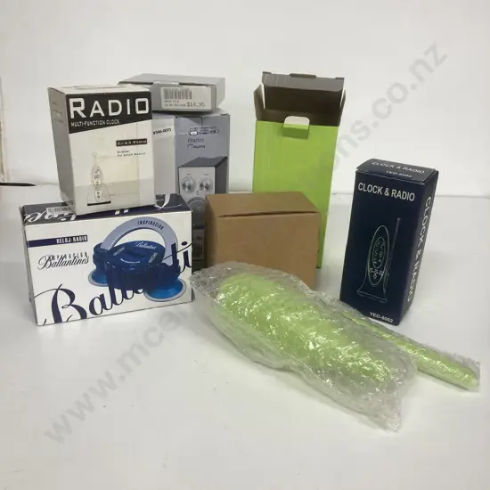 Lot of Seven Assorted Radios