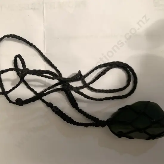 Pounamu Necklace With Black Cord Cover Pendant