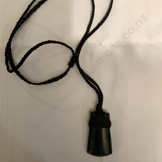 Pounamu Necklace On Plaited Cord