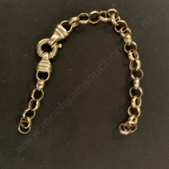 Gold Bracelet (AF) Marked 375 On Clasp