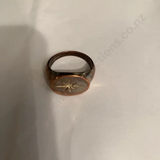 Mens Ring With clear Stone