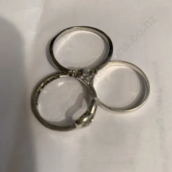Assortment of Rings x 3, Some Stamped