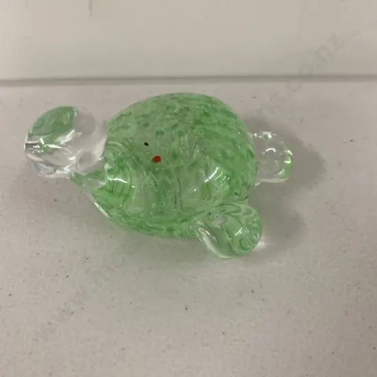 Turtle Glass Paperweight