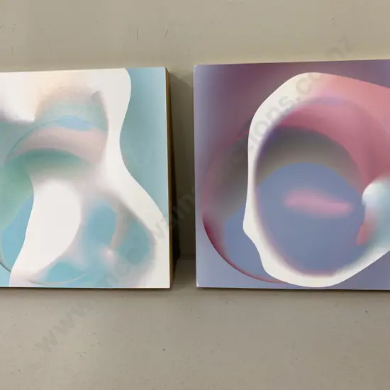 Pictures On Board x 2 by Dasha Leonhartsberger Moulded Circles