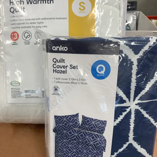 Anko High Warmth Quilt Single Size & Queen Size Cover Set