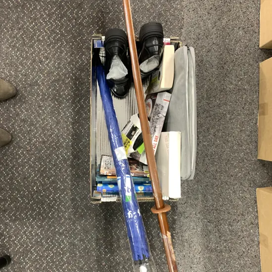 Assorted Sundries, Training Bokken, Umbrella, Laptop bag, Books Etc