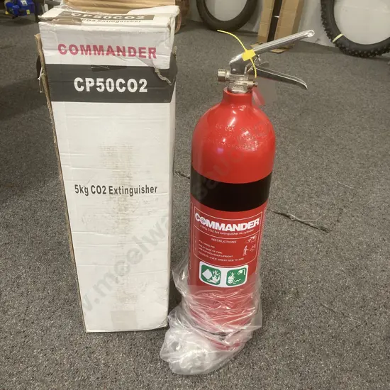 New Commander CP50C02 5Kg Co2 Carbon Dioxide Fire Extinguisher (No Hose)
