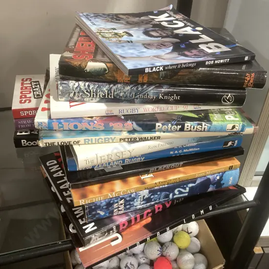 Lot of Rugby Books, The Jersey, Richie, The Shield Etc
