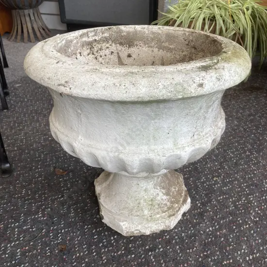 Concrete Garden Planter (Vintage Condition) 35 x 37cm