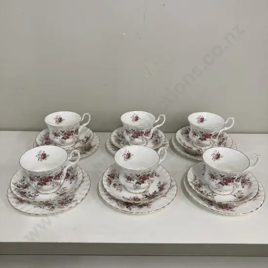 Royal Albert Lavender Rose Trios x 6