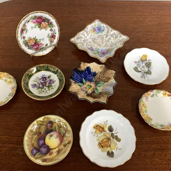 Assortment of Demi Dishes, Royal Albert, Tunstall, Aynsley Etc