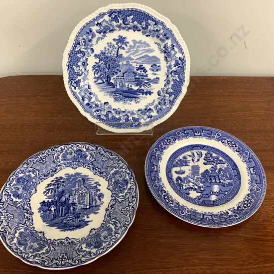 Selection of English China Plates incl Alfred Meakin, Woods, Royal Cauldon