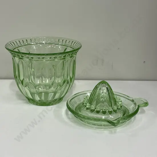 Vintage Green Glassware
