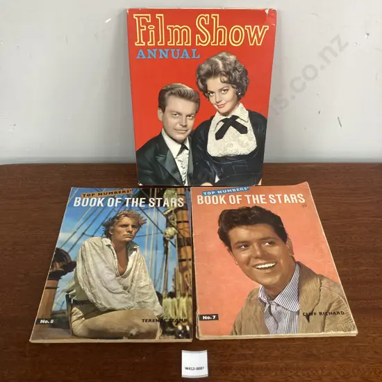 1960's The Film Show Annual Hardcover, Top Numbers' Book of the Stars No 7 & No 8 (Sold with 05)
