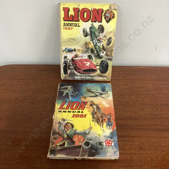 Pair of 1960's Hardcover Kids Annuals - 1961 Lion Annual & 1967 Lion Annual