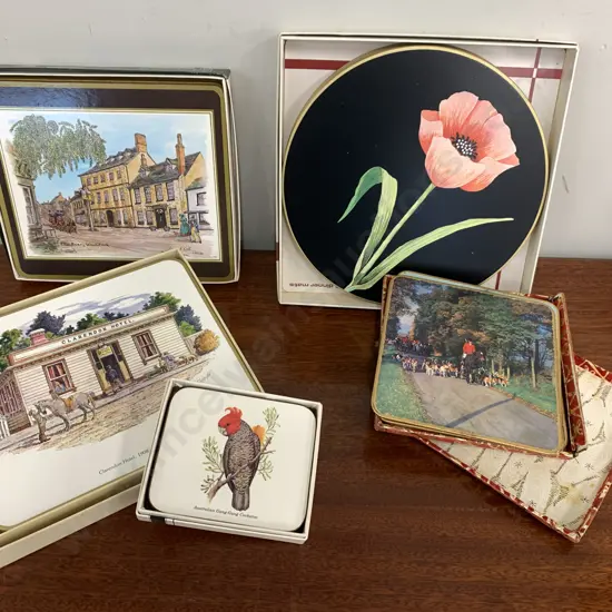 Lot of 5 Assorted Placemats In Boxes