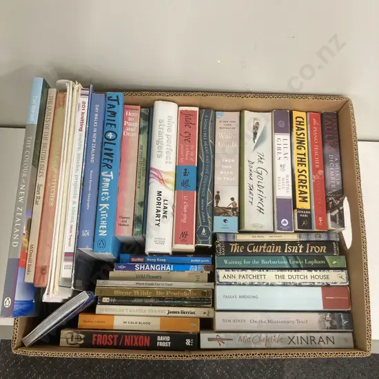Box Lot Books, Cooking, Quilts, Travel, NZ, Novels Etc