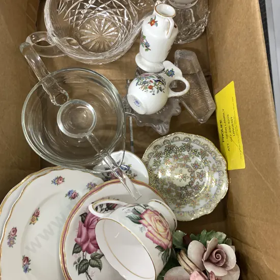 Selection Of Crystal And China Items 