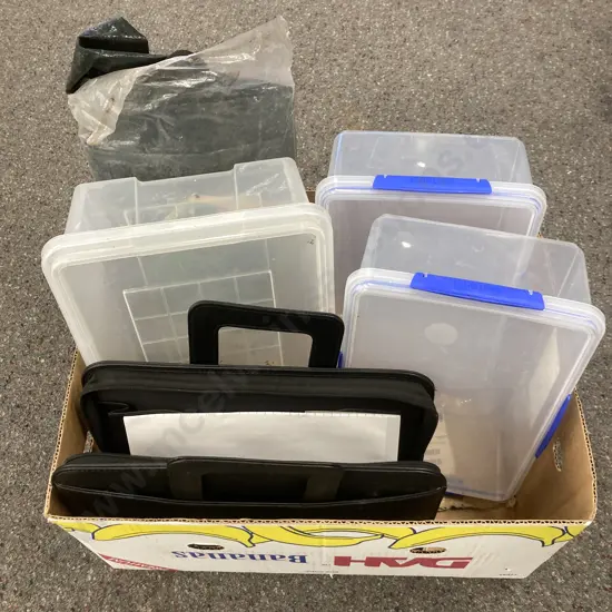 Box of Assorted Satchel, Plasticware