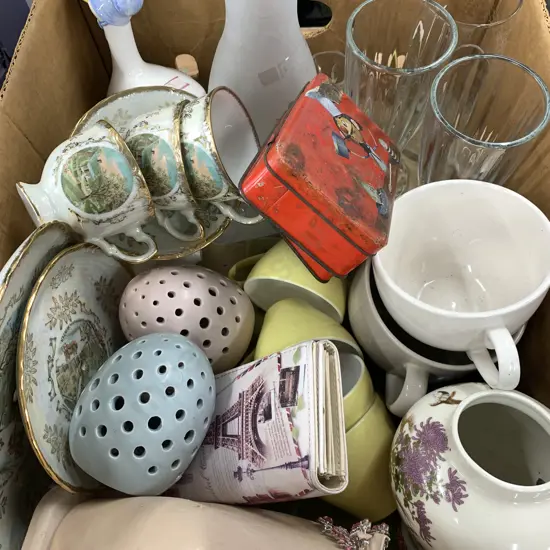 Assorted Glass & China Items
