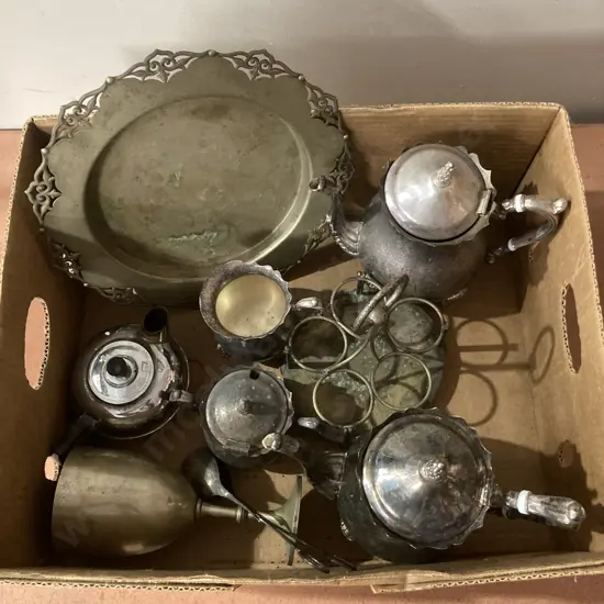 Box Lot of Silverware