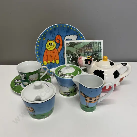 Assorted Animal Theme Handpainted Ceramics