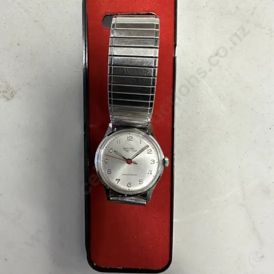 Vintage Bifora 15 Top Watch With Original Case