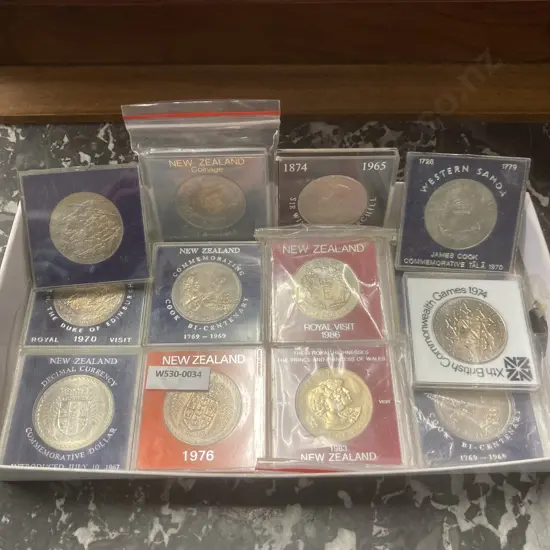 Lot of 13 Assorted Cased Dollar Coins