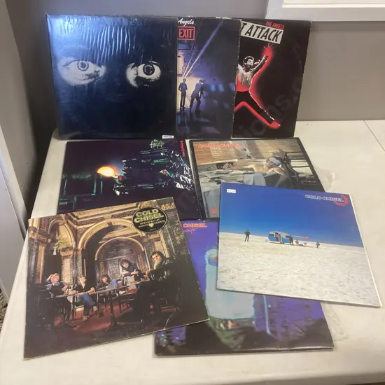 Lot of Eight LPs, The Angels, Cold Chisel