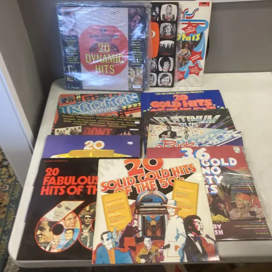 Lot of 14 Compilation LPs - K-Tel, Solid Gold, Studio One, Etc