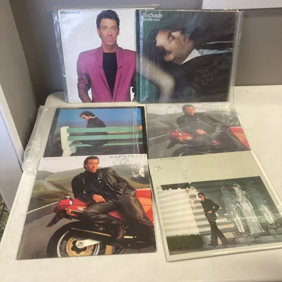 Boz Scaggs LPs  x 9- Silk Degrees, 3 x Middle Man, 2 x Other Roads, Down two Then Left, 2 x Hits