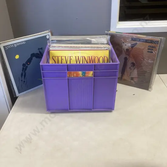 Bin of 50 LPs - Ultravox, Rickie Lee, Pet Shop, Wham, Berlin Etc