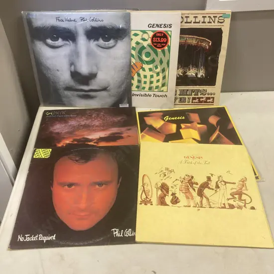 Lot of Nine Phil Collins & Genesis LPs
