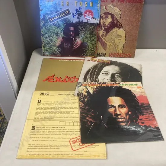 Lot of Six LPs, Bob Marley, Peter Tosh, UB40