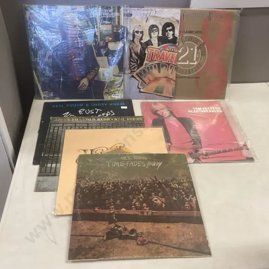 Lot of Eight LPs, Tom Petty, Travelling Wilburys, Creedence Clearwater Revival, Neil Young