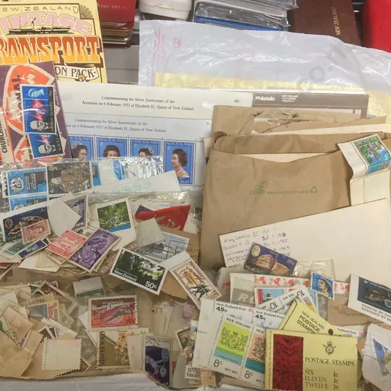 Box Lot Assorted Stamps