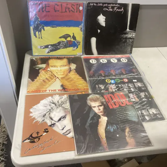 LPs - The Clash - Give 'Em Enough Rope LP, CBS SBP237265 New Zealand 1978, The Knack Girls Understand, Devo Live