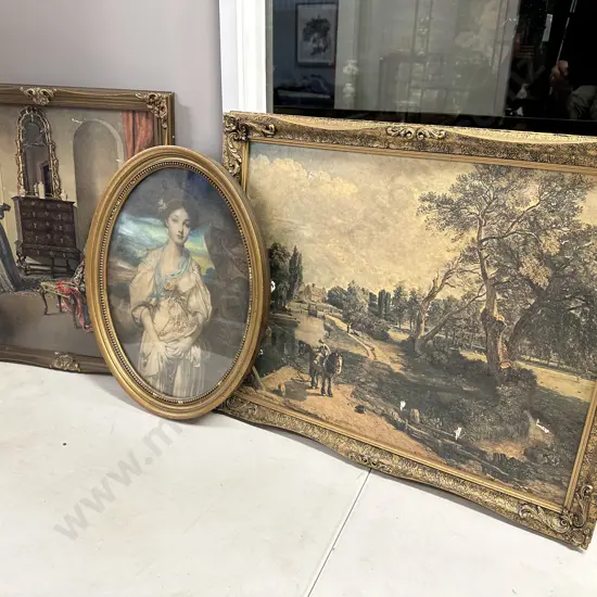 Vintage Gilt Artwork x3