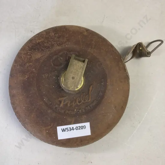 Vintage Tricle Leather Encased 20m Tape Measure Peoples Republic of China (Sold as 205)