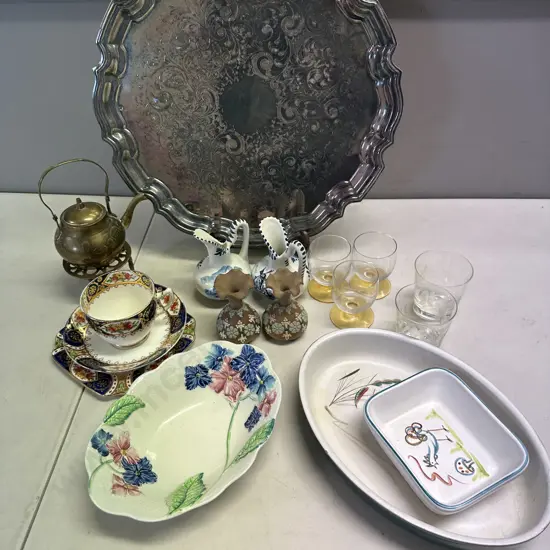 Selection of China & Silverware Includes Denby
