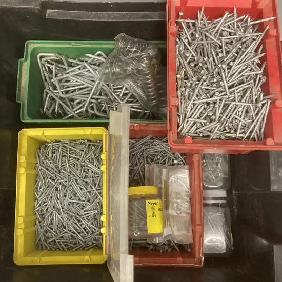 Box Lot Assorted Nails, Springs Etc