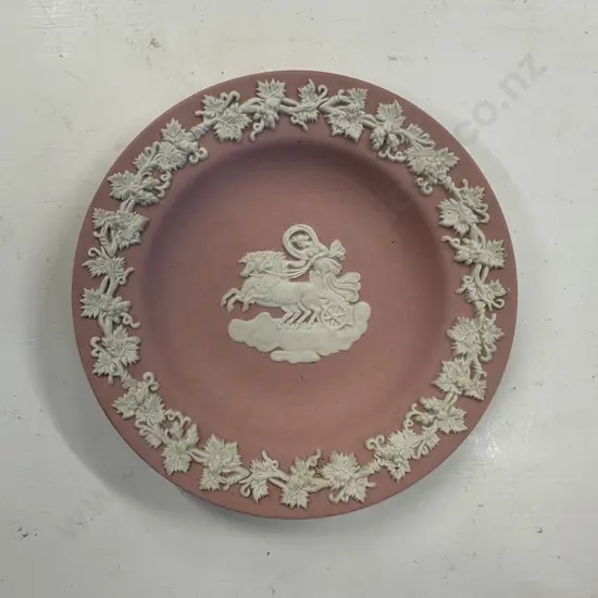 Wedgwood Pin Tray, Pink Jasperware Dia11cm