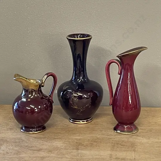 Three Vintage German Vases incl Keramik