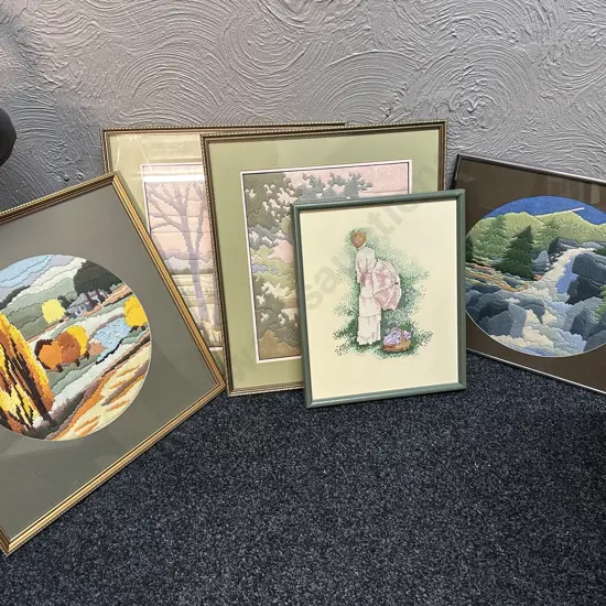 Vintage Framed Artwork x5