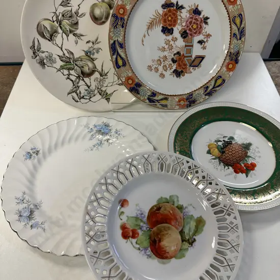 Selection Of Plates Including Woods Ware Etc