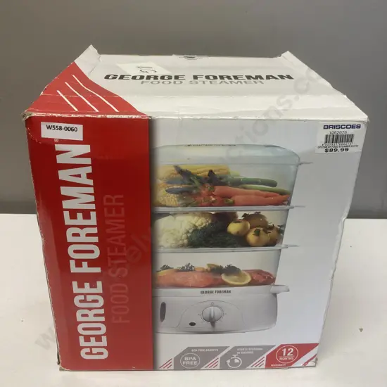 George Foreman Food Steamer GF3TSM