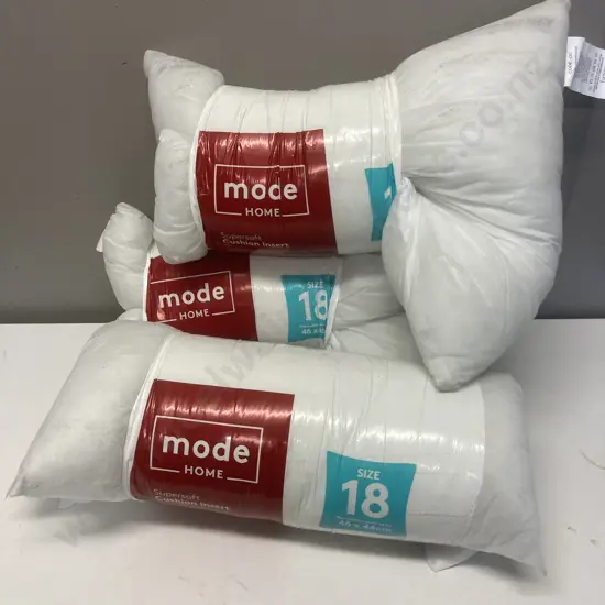 3 Mode Home Sz 18, 46 x 46cm Supersoft Cushion Inserts
